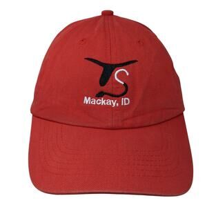 Mackay ID Tri County Supply Strapback Baseball Cap Red OS Adjustable Hat Source